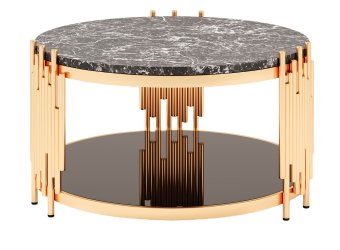 Alvaro Rose Gold Coffee Table