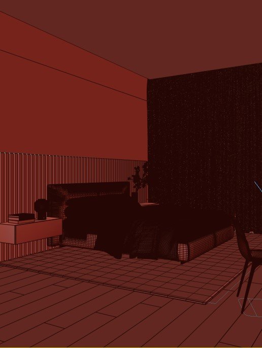 Bedroom visualization.