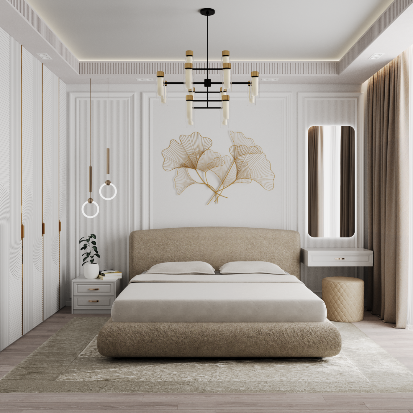 Neoclassical bedroom