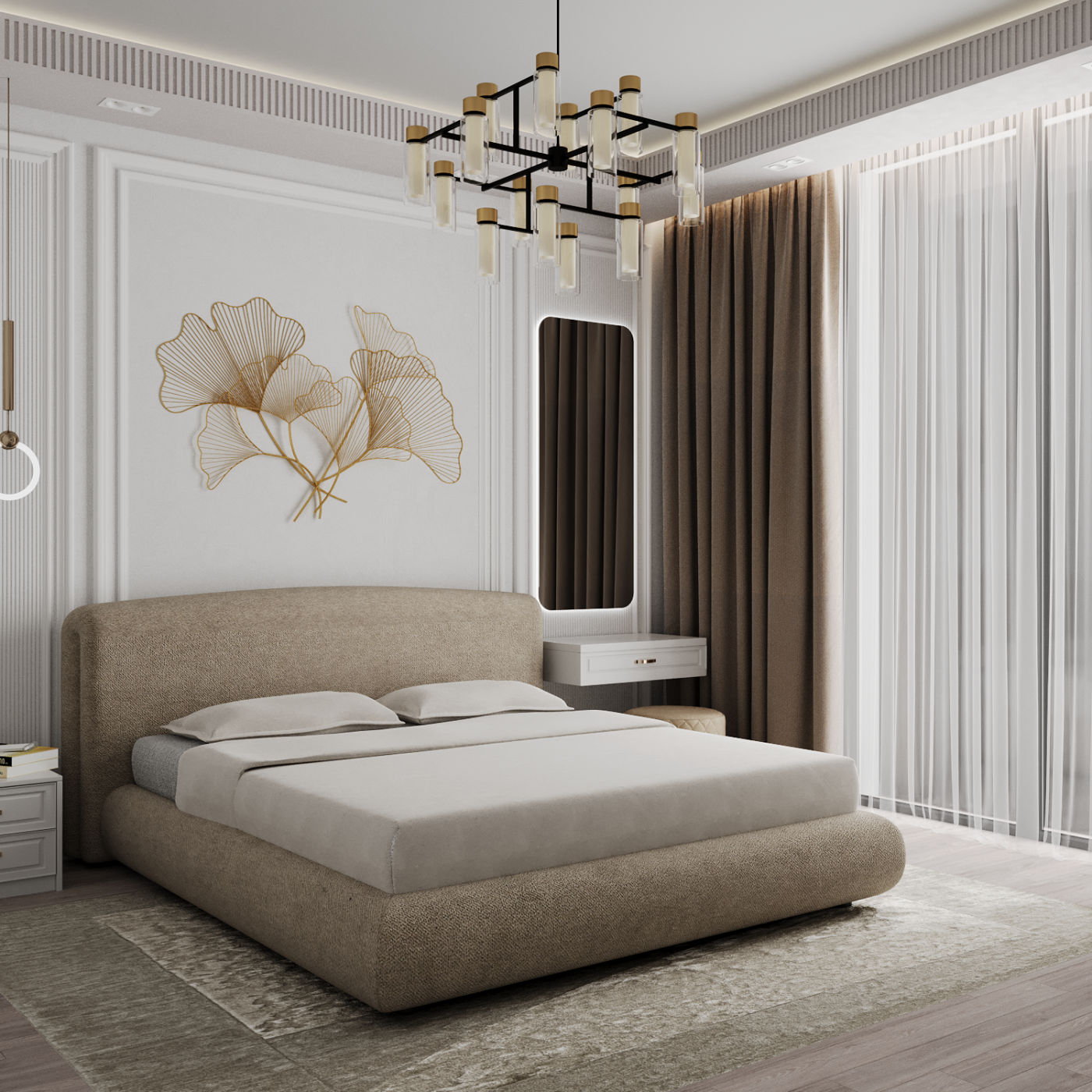 Neoclassical bedroom