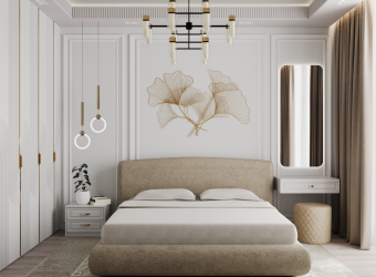 Neoclassical bedroom