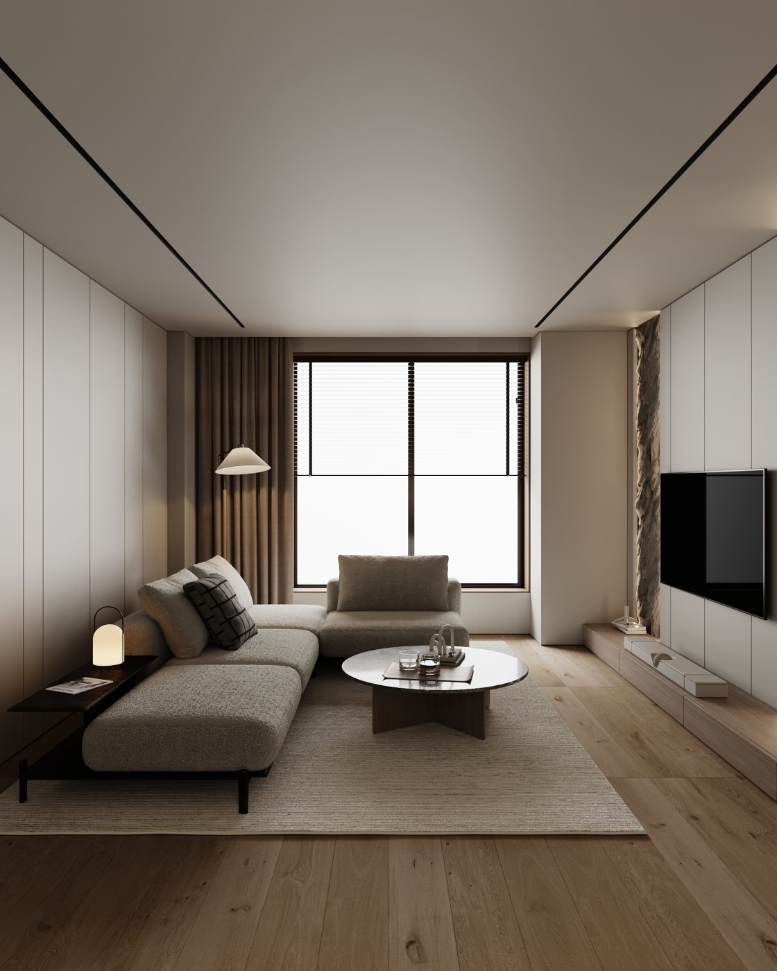 living room in a minimalist style