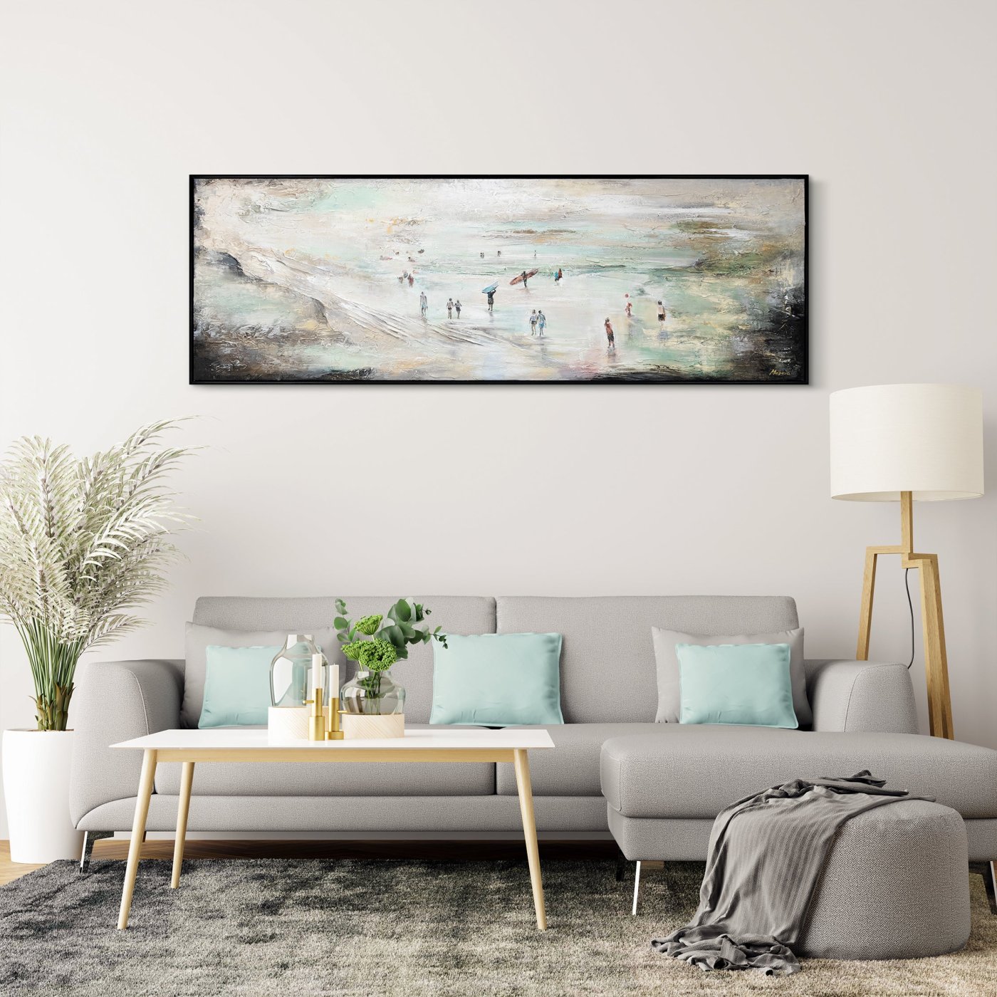 How to choose and place large paintings in small spaces