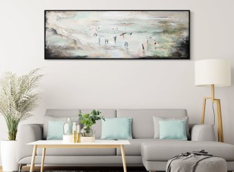 How to choose and place large paintings in small spaces