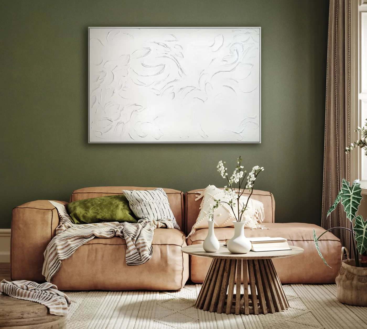 Art in minimalist interiors: how to choose and place paintings