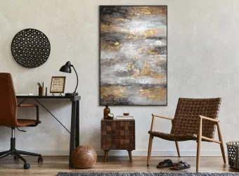 Abstract art as the perfect accent in modern interiors