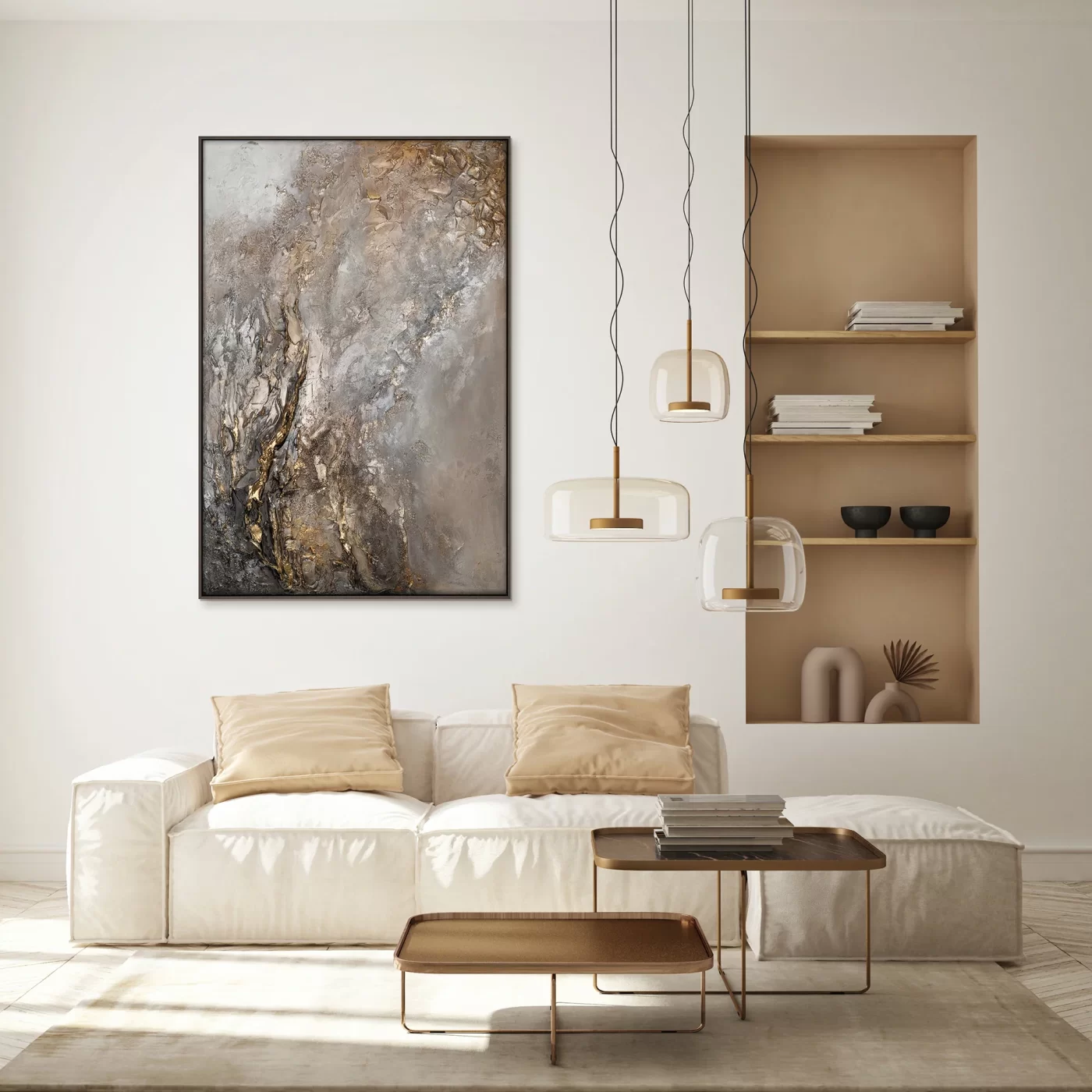 How to Combine Abstract Paintings with Other Decor Elements