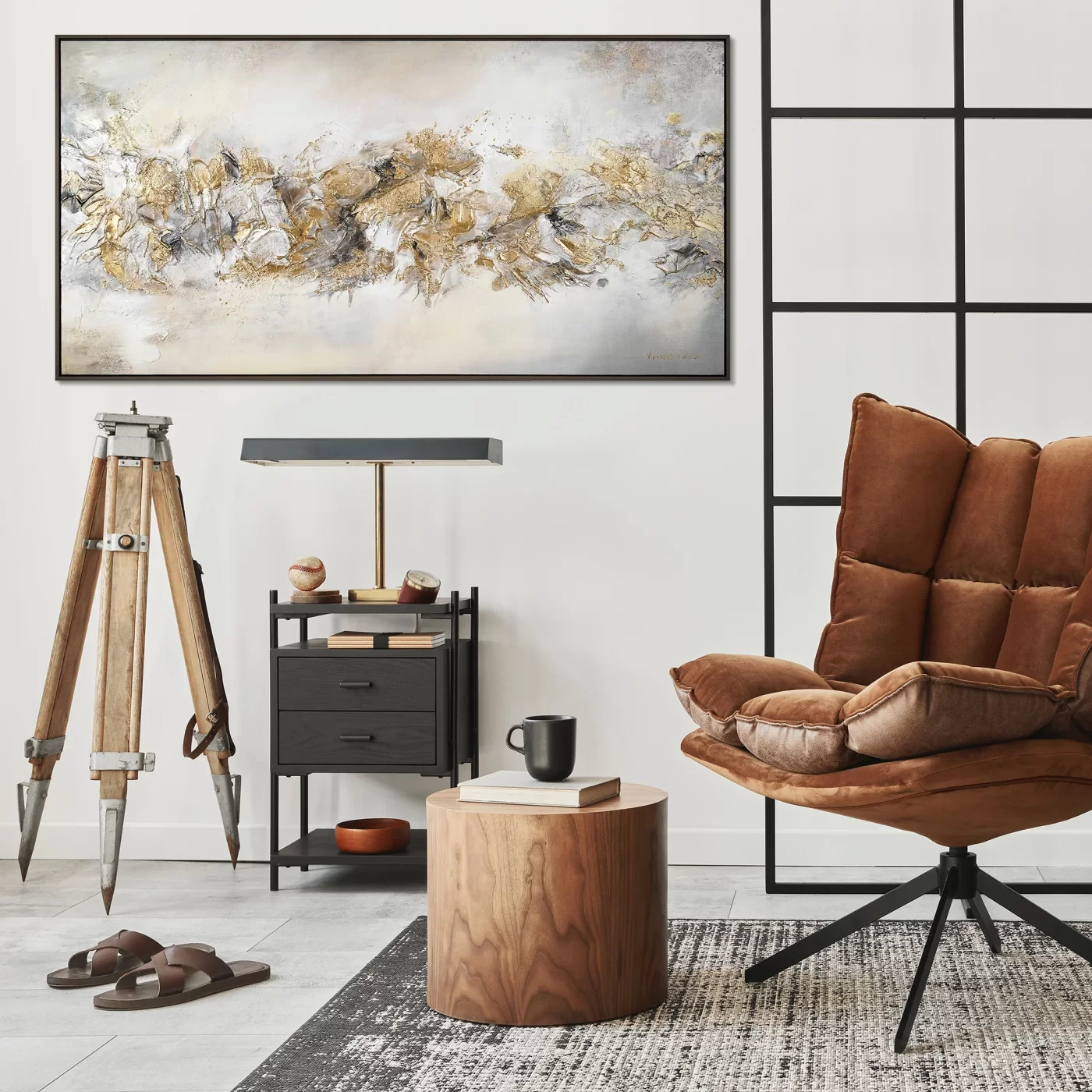 How to Combine Abstract Paintings with Other Decor Elements