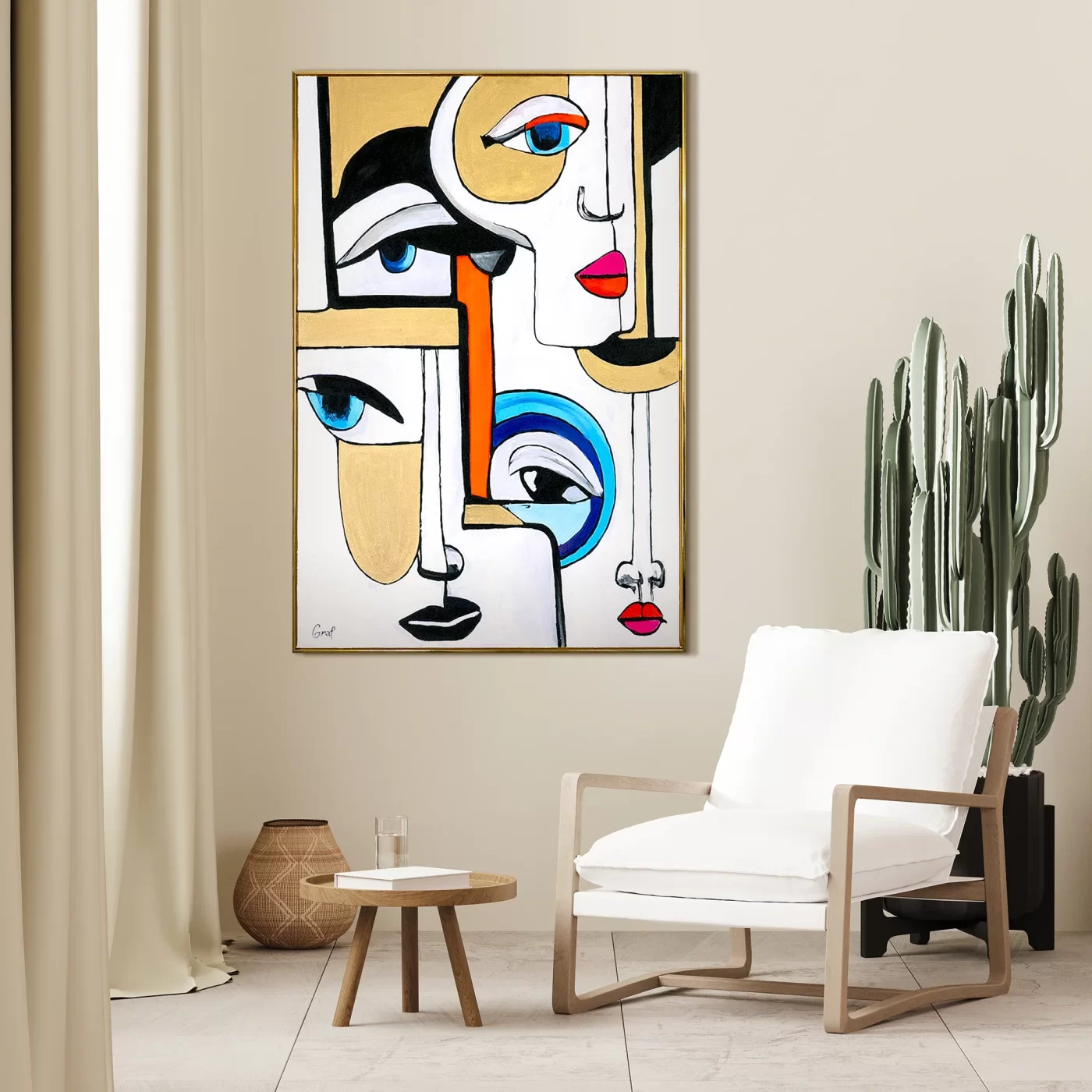 How to choose the right abstract art for your home: a style and space guide