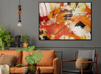 The Psychological Impact of Colors in Abstract Art: Enhancing Your Interior's Mood