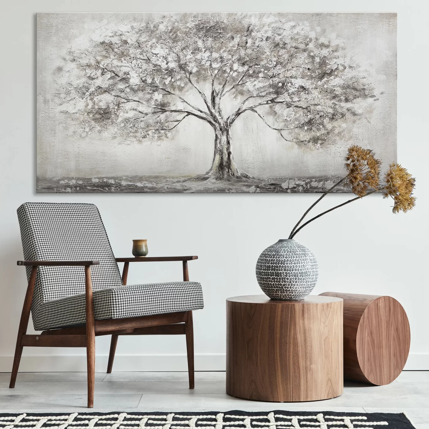 Handmade abstract wall art for living room 