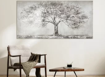 Handmade abstract wall art for living room "The Tree of Life"