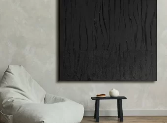 The timeless appeal of black and white abstract art in modern interiors