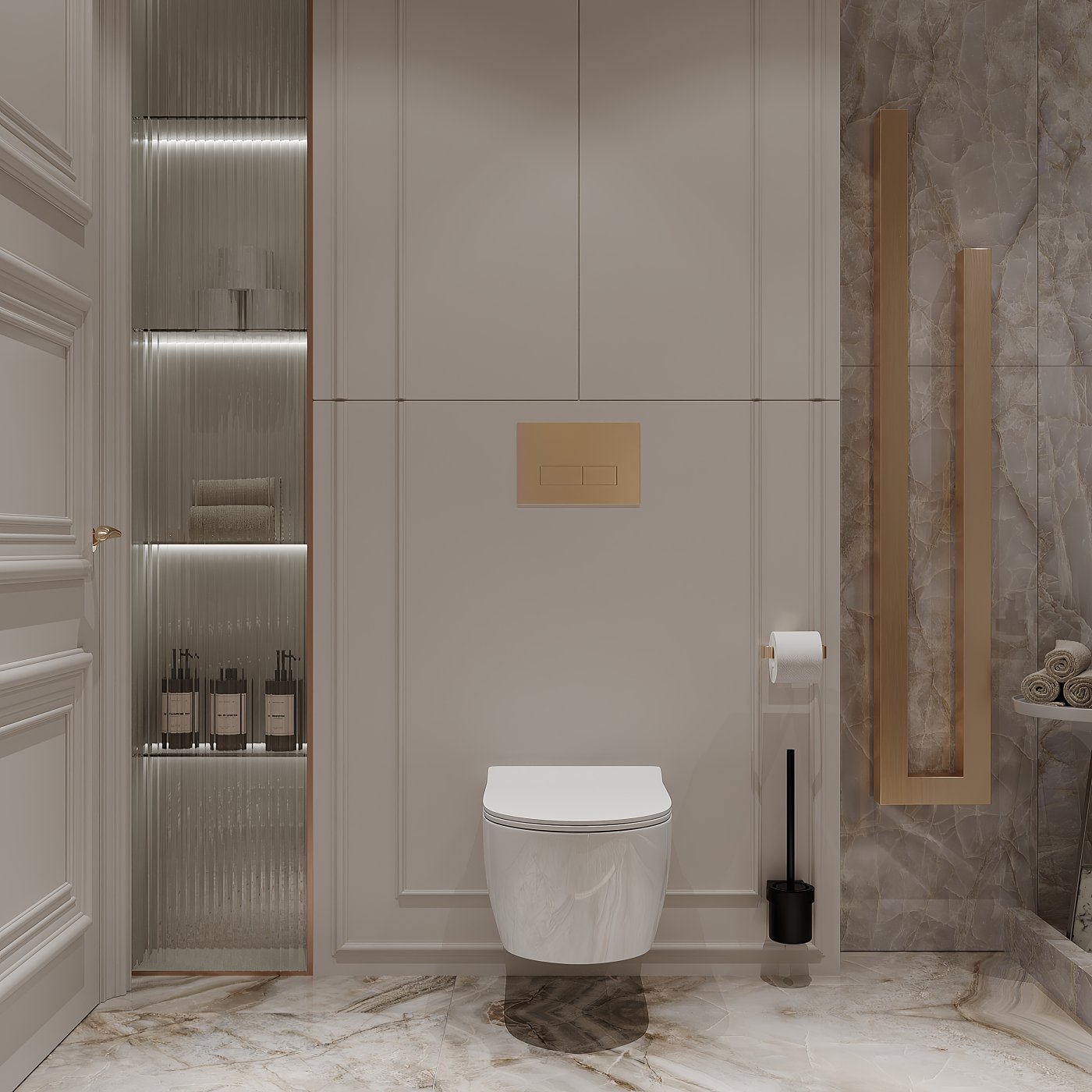 Neoclassical bathroom