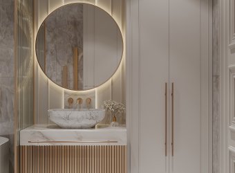 Neoclassical bathroom