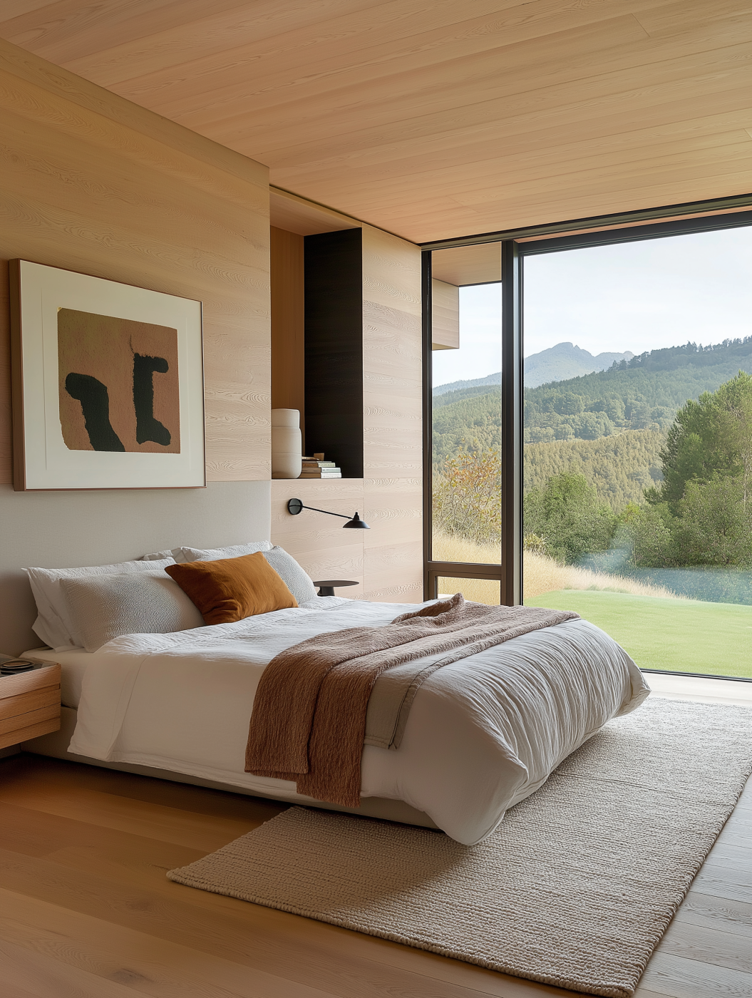 Bedroom and bathroom