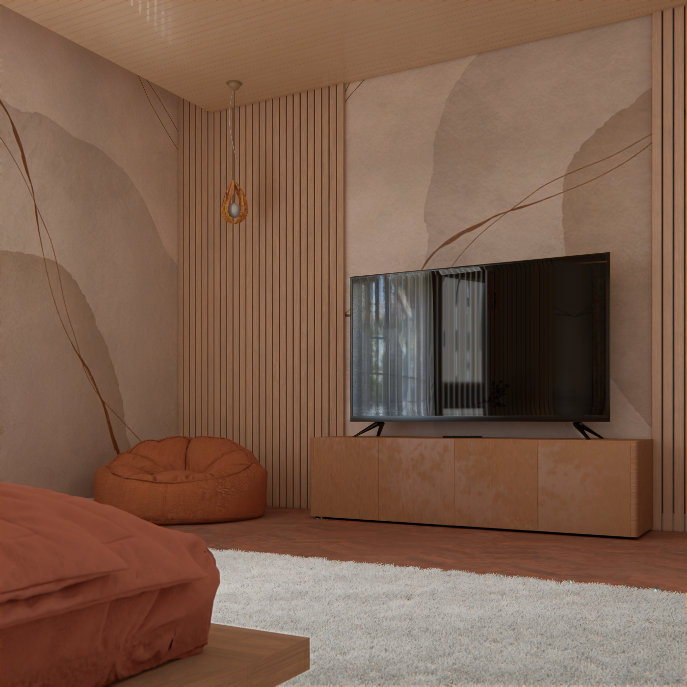 Interior render - Warm