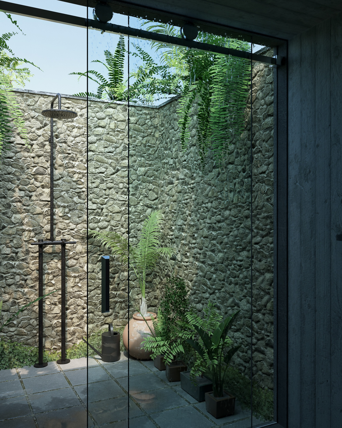 Interior render - Light and nature
