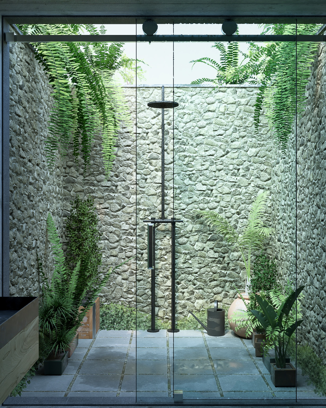 Interior render - Light and nature