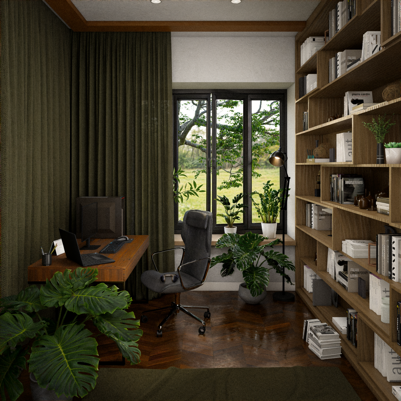 Interior render - Workspace