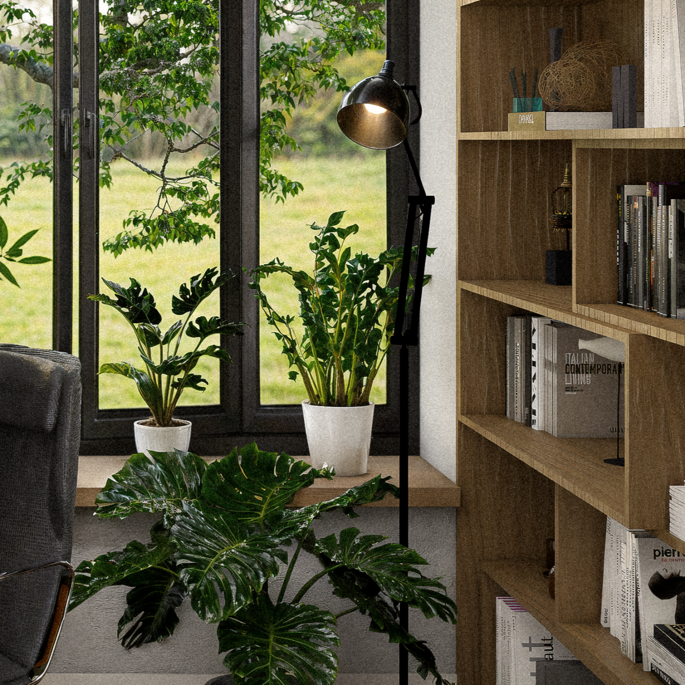 Interior render - Workspace