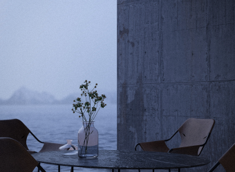 Interior render - Outside rain