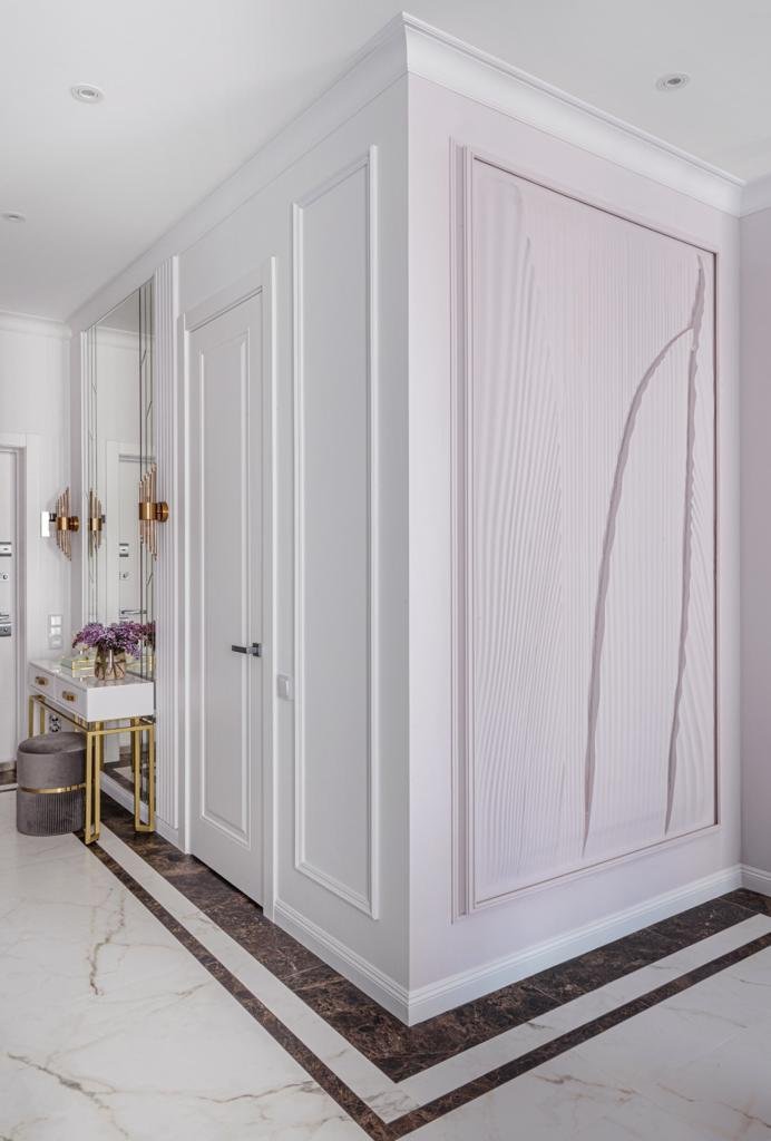 Plaster bas-relief in an exclusive project from DECO LINE: the secret of the interior's charm is in the details