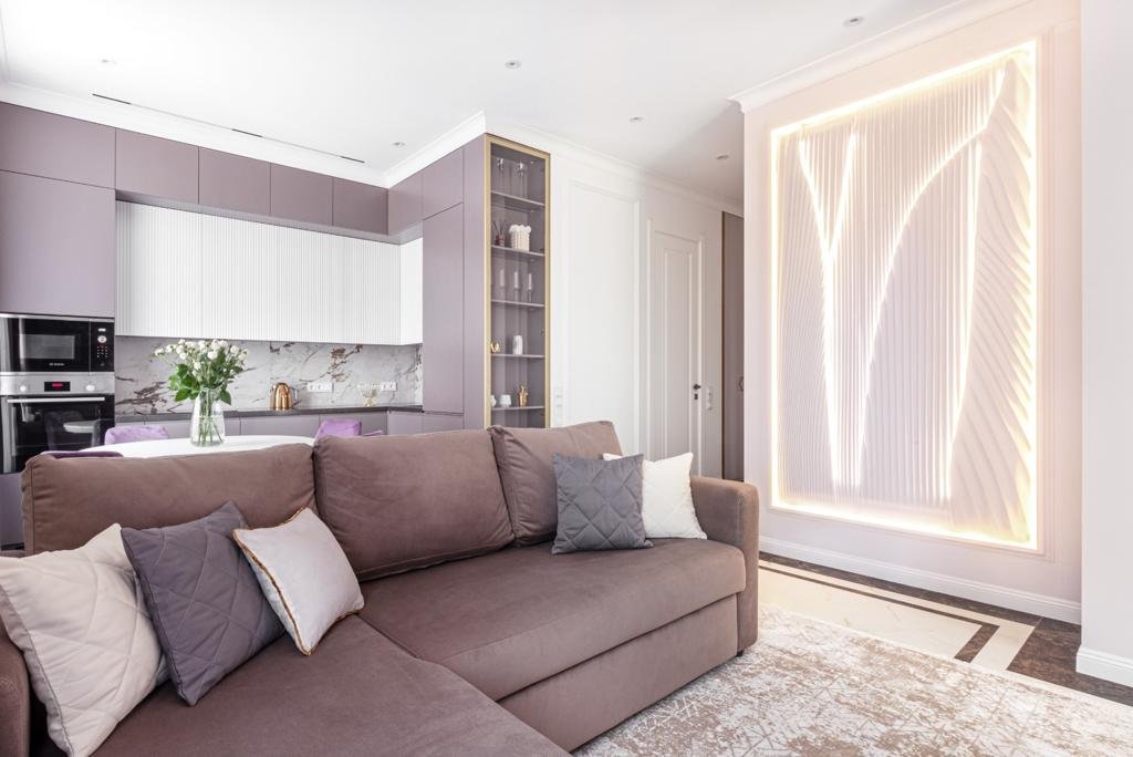 Plaster bas-relief in an exclusive project from DECO LINE: the secret of the interior's charm is in the details