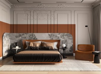 Элегантная гармония: спальня в стиле неоклассика