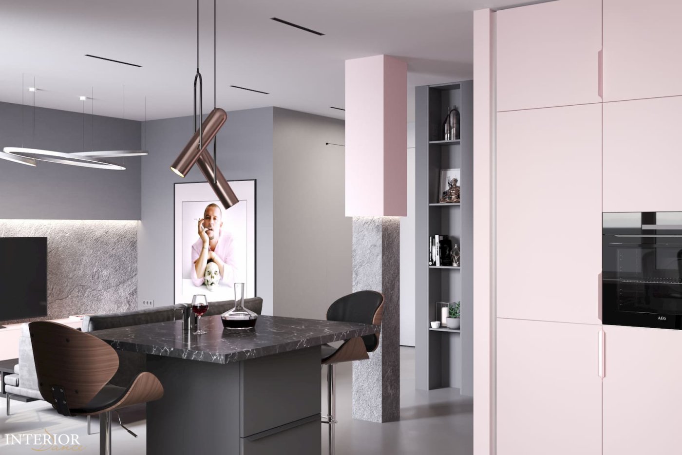 Мужской розовый