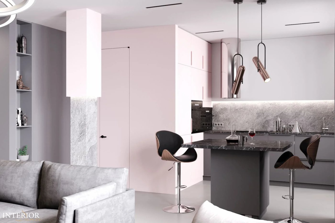 Мужской розовый