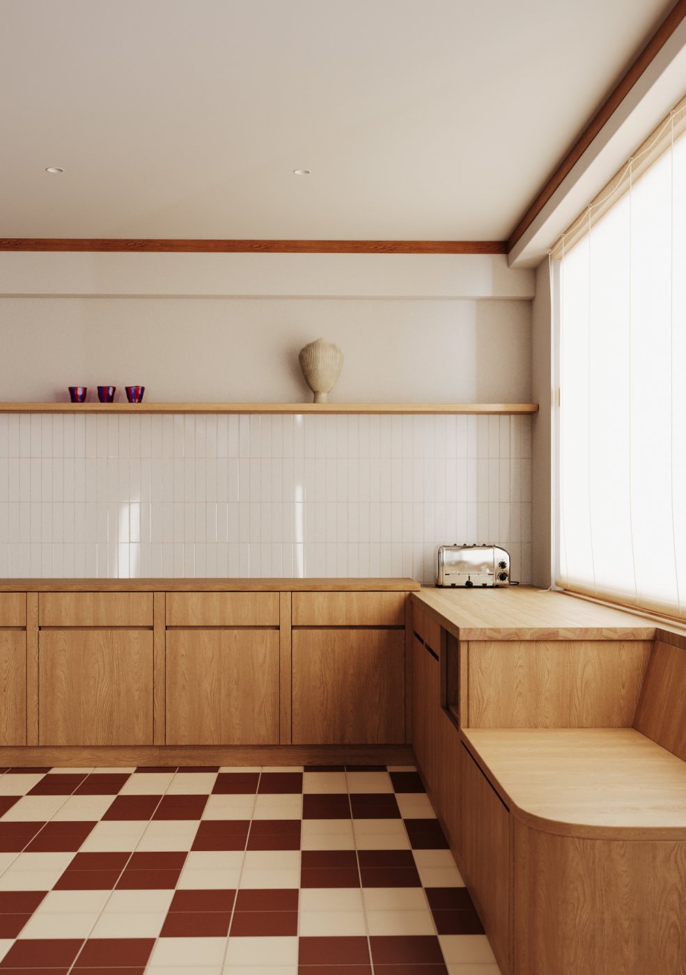 Scandi kitchen | reference 3D visualisation