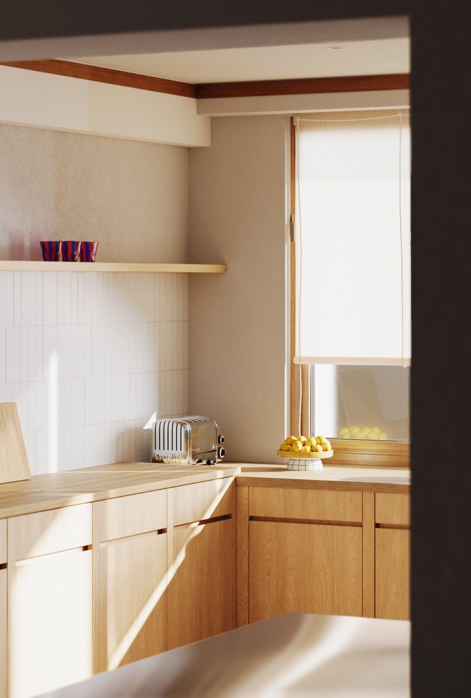 Scandi kitchen | reference 3D visualisation