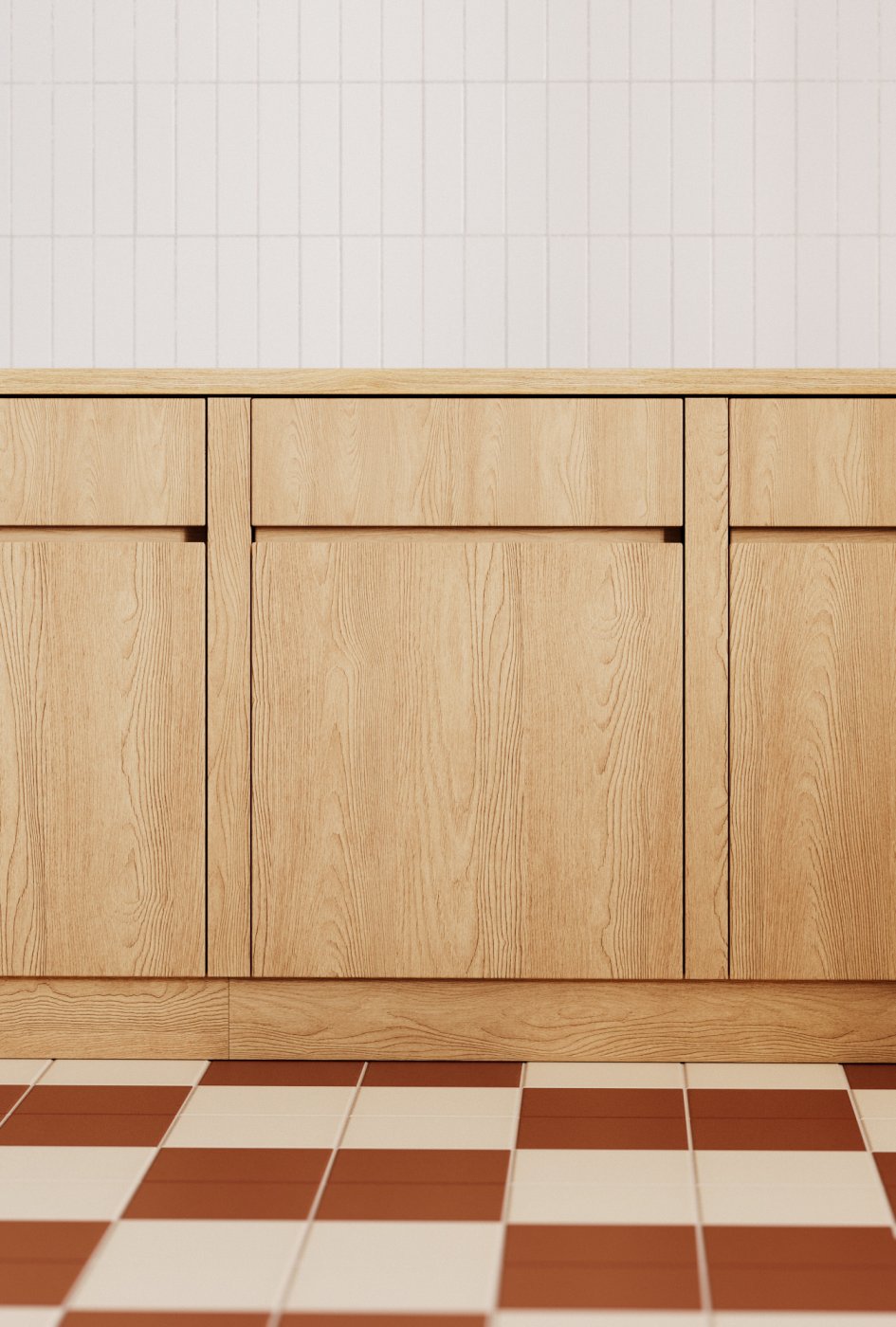 Scandi kitchen | reference 3D visualisation