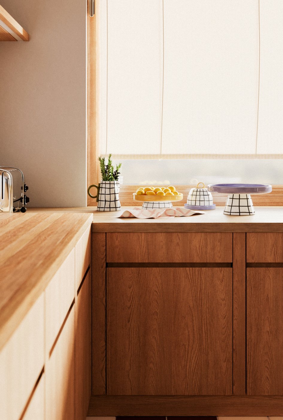 Scandi kitchen | reference 3D visualisation