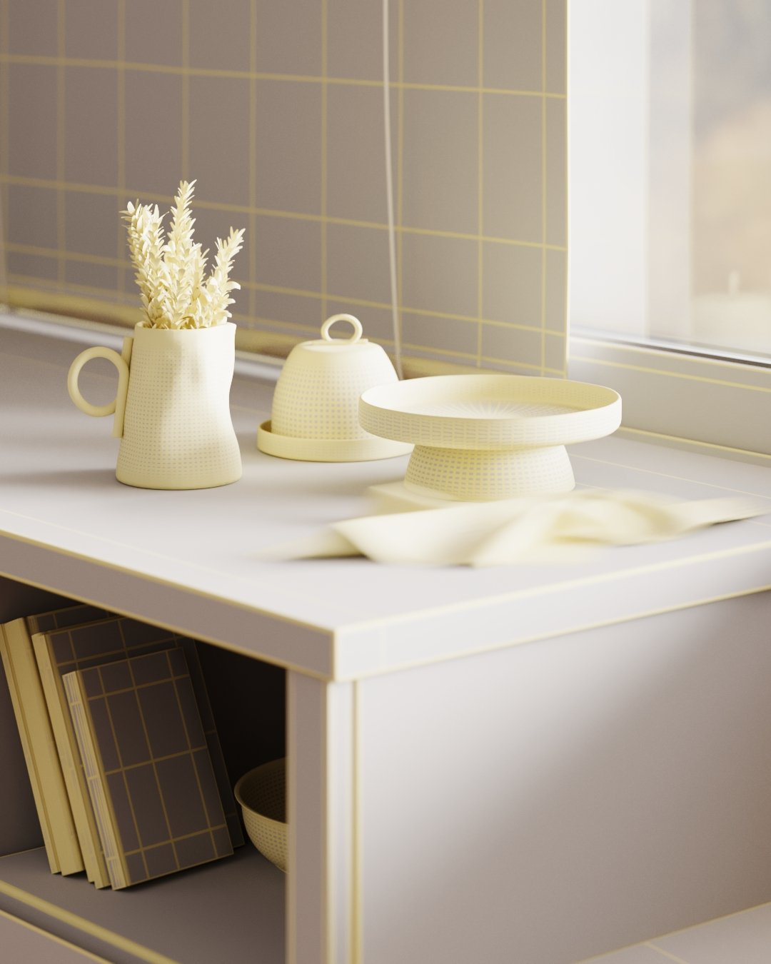 Scandi kitchen | reference 3D visualisation