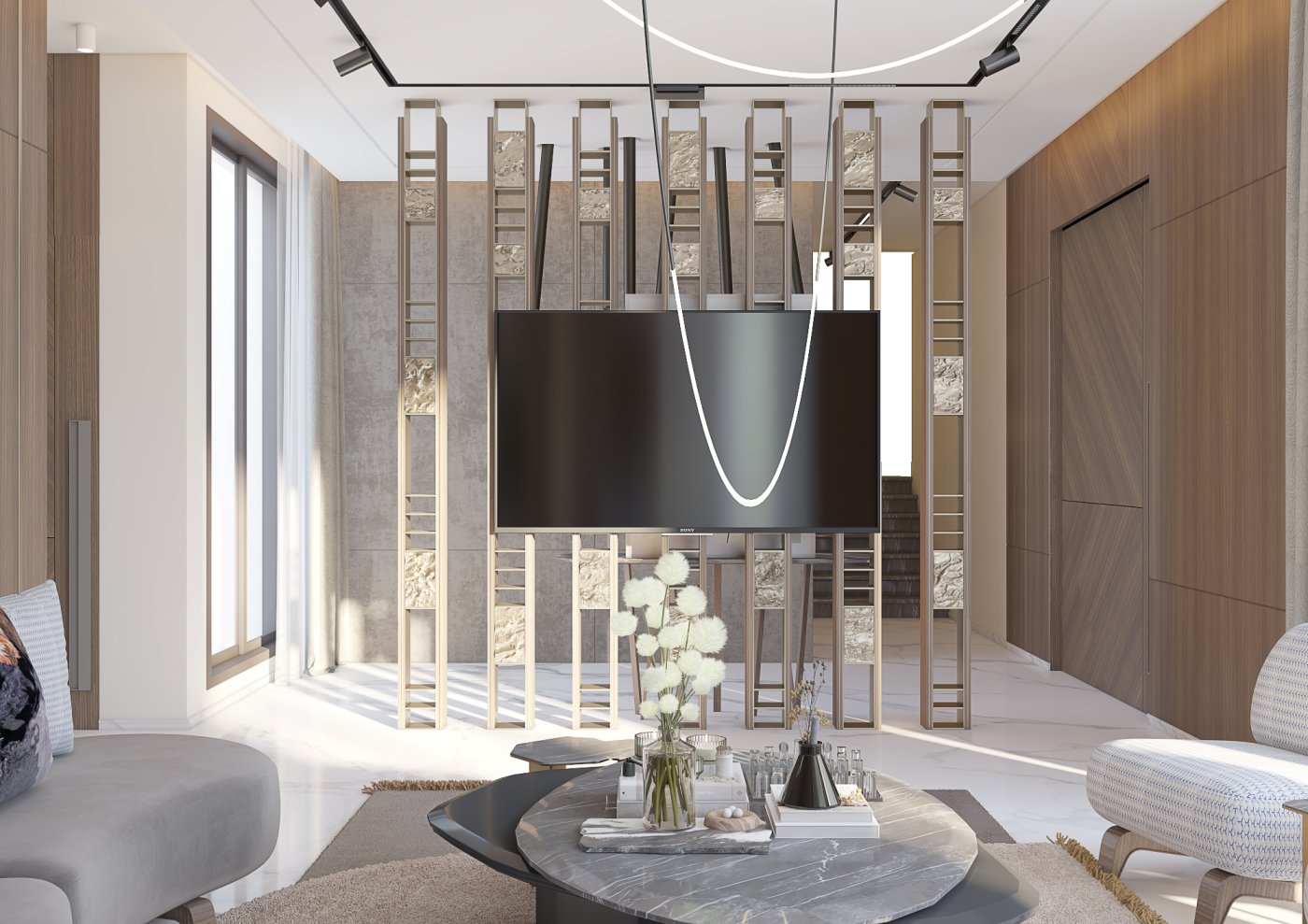 luxurious sitting area