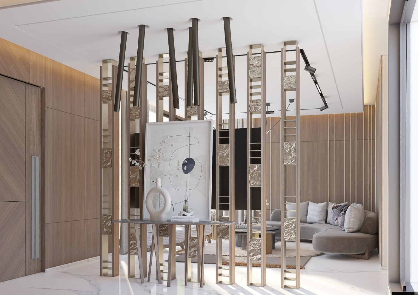 luxurious sitting area