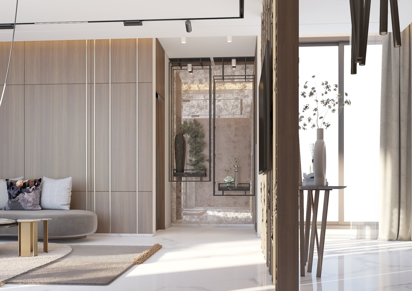 luxurious sitting area