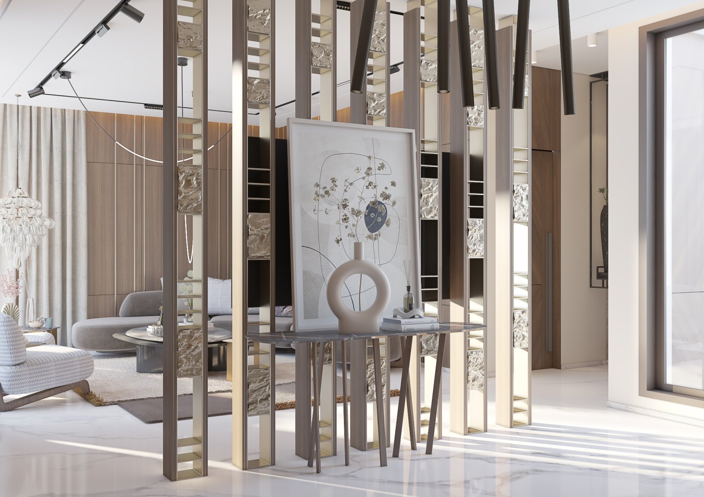 luxurious sitting area