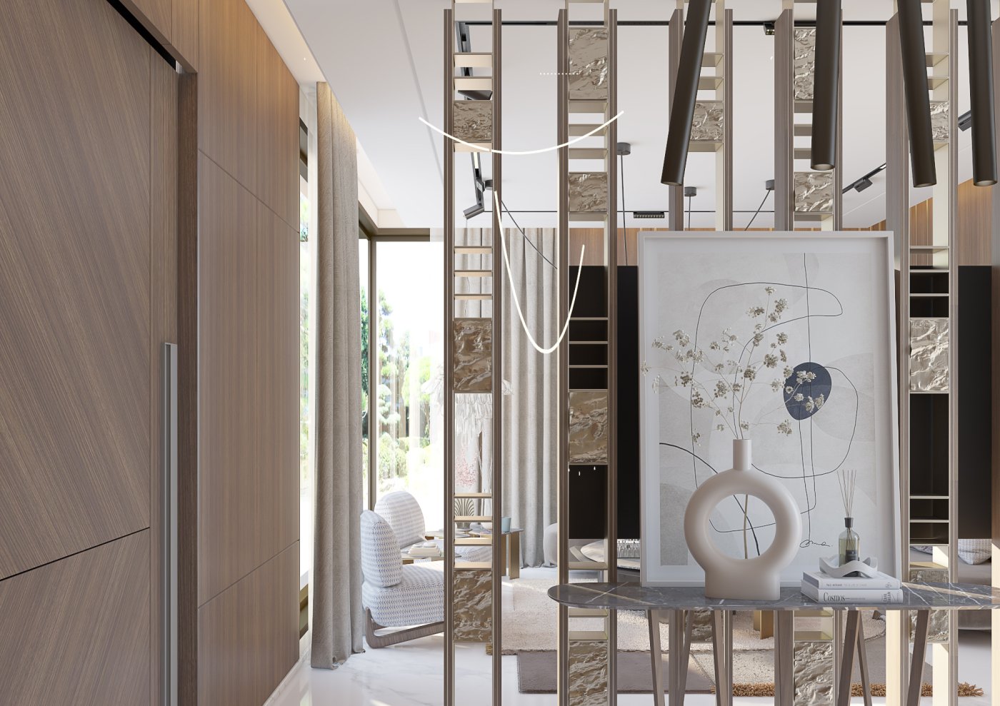 luxurious sitting area