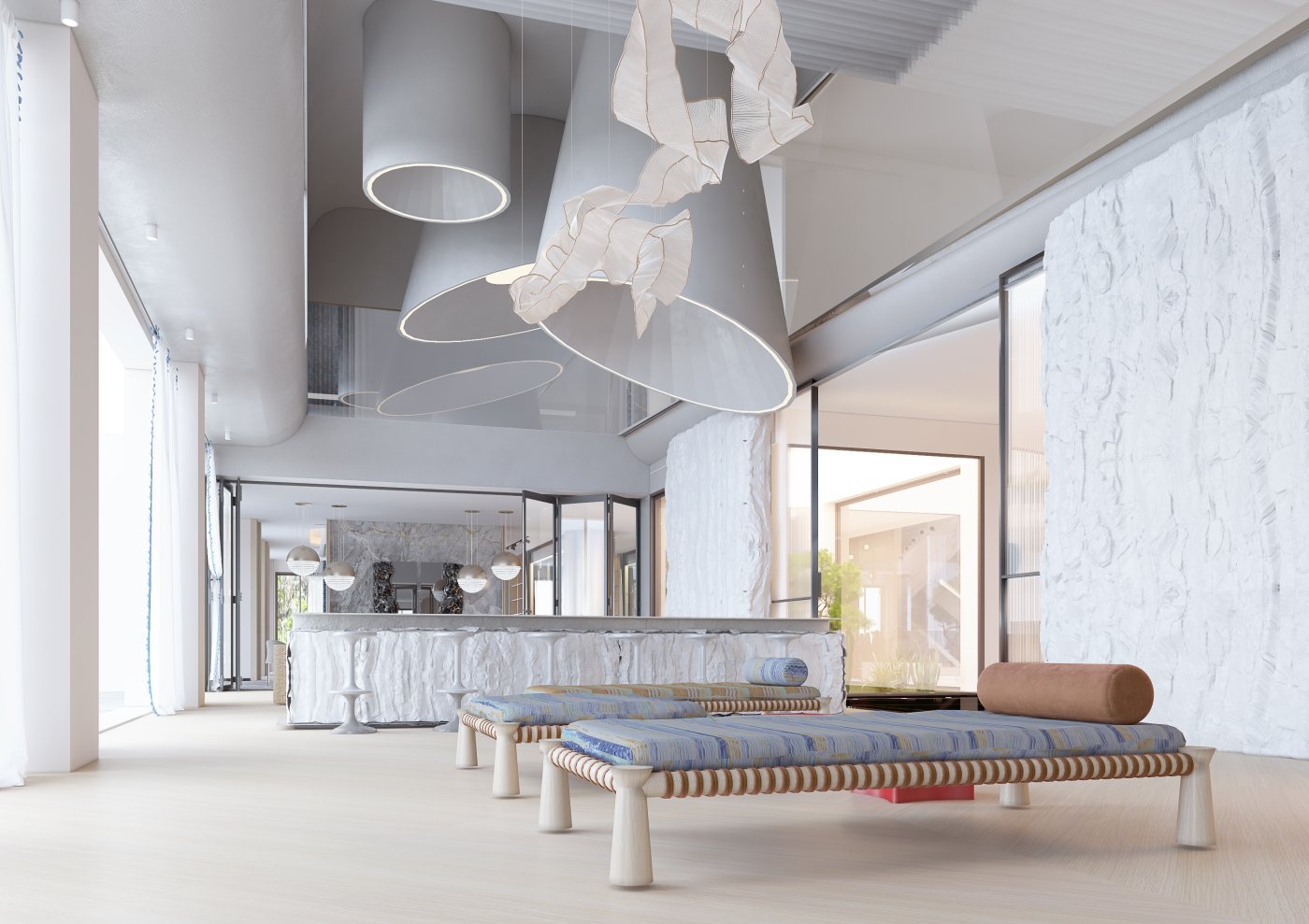 Game room and outdoor bar sitting