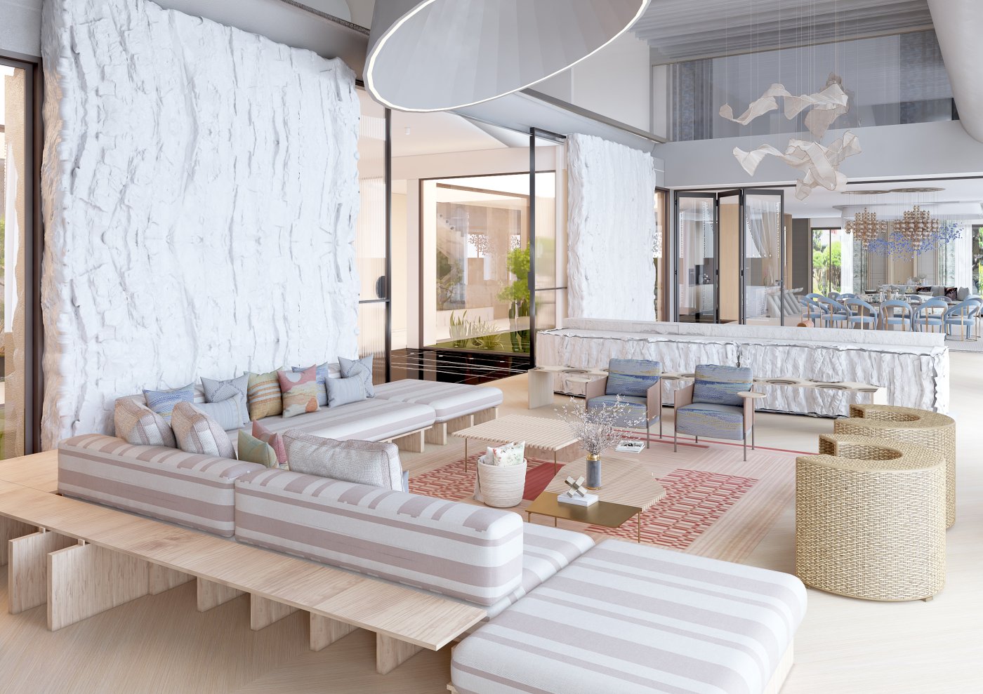 Game room and outdoor bar sitting