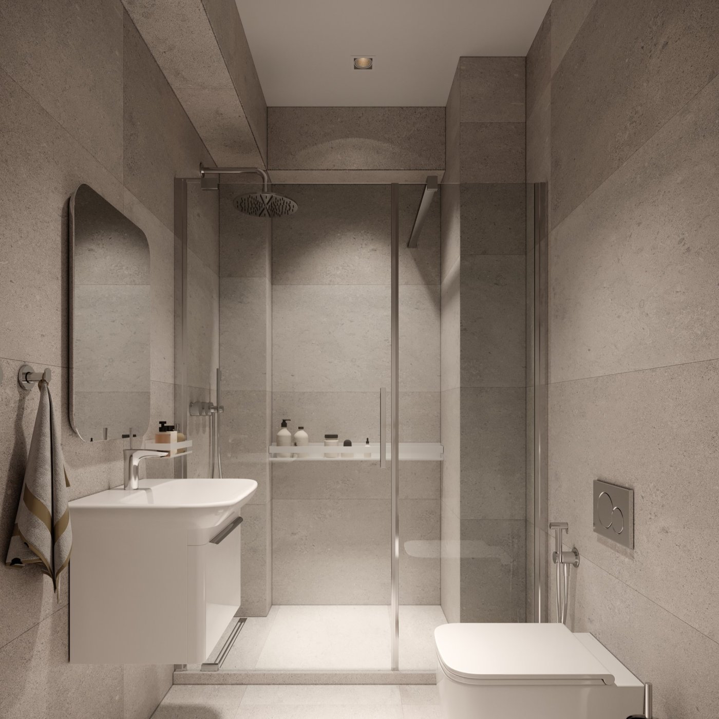 Neoclassical Bathroom