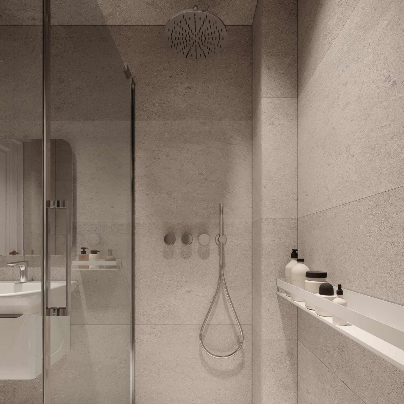 Neoclassical Bathroom