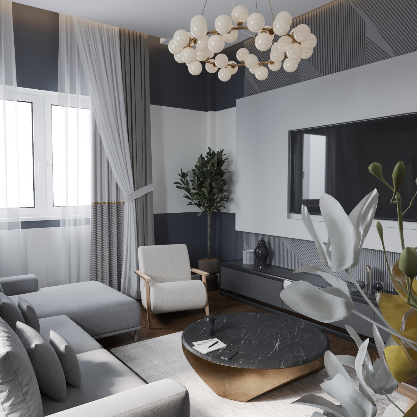 modern sitting room
