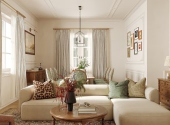 Classic Elegance Living & Dining Space