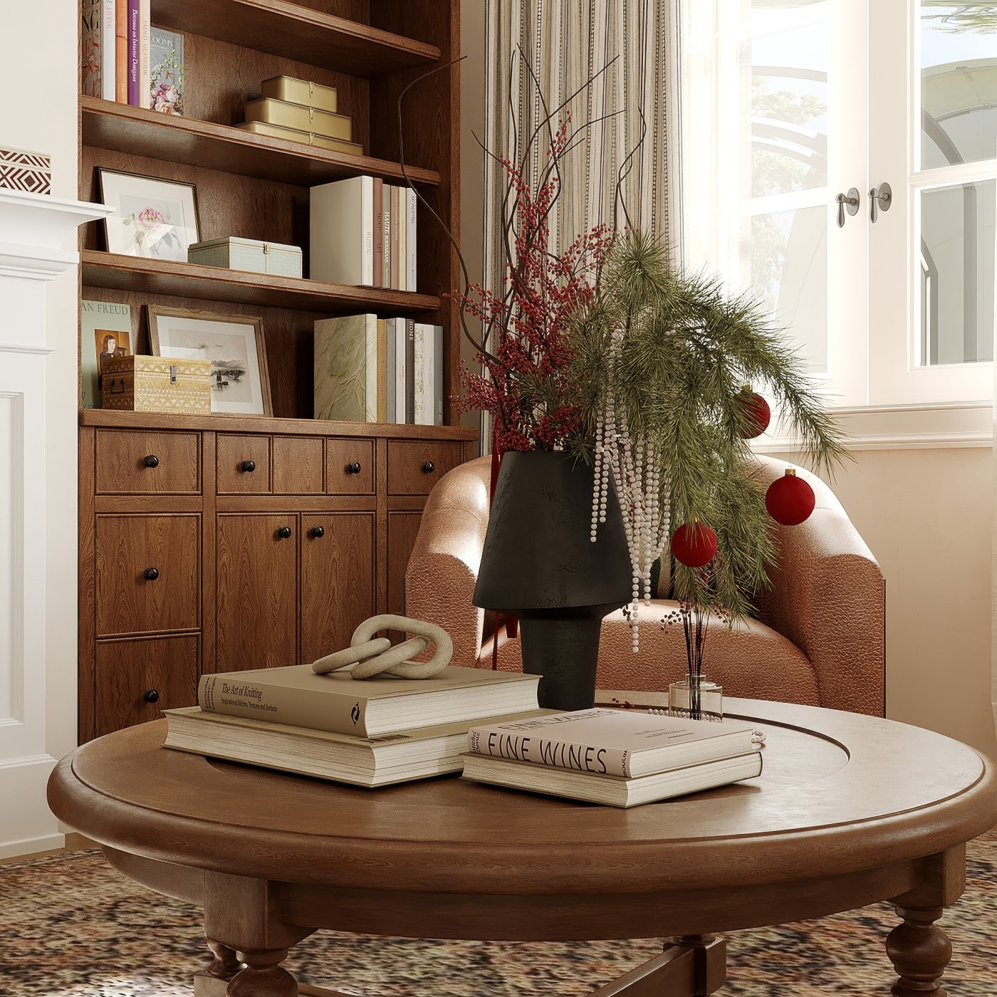 Classic Elegance Living & Dining Space